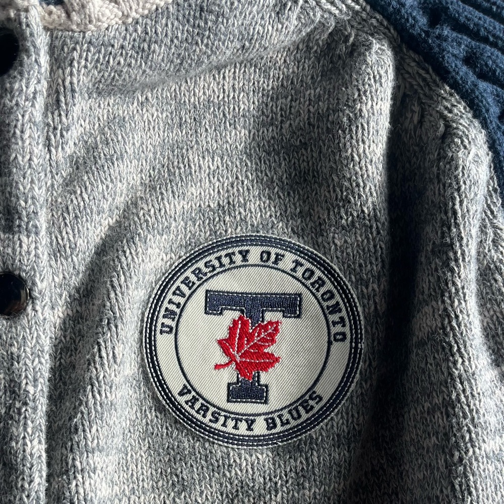 Renu Bruzer University of Toronto Varsity Knit Cardigan Youth – XL / TG